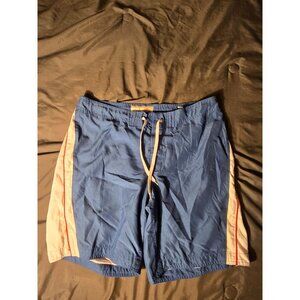 Wonderwall Board Shorts Swimsuit Swim Trunks Mens Size 34 Lined Blue Stripes